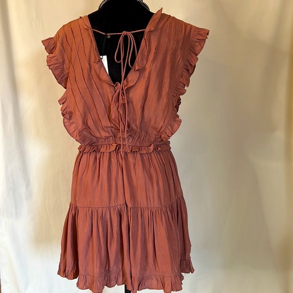 Mustard Seed Ruffled Rust Dress - Picture 3 of 7